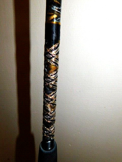 CUSTOM SHARK ROD 8’5″‘ BLACK SILVER GOLD 80-130 LB AFTCO TOP STUART BUTT NEW