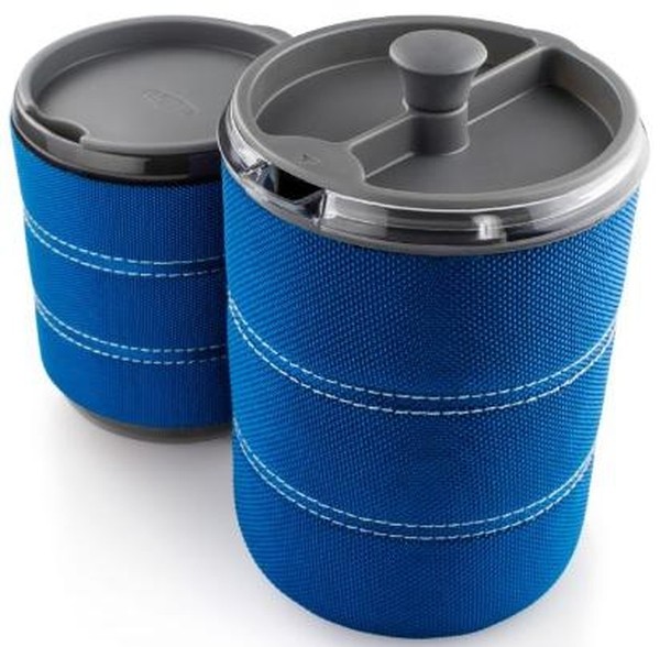GSI Outdoors Personal JavaPress 20 Oz Blue Insulated Mug and Press