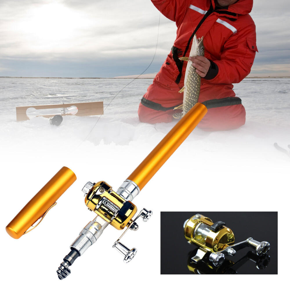 Mini Aluminium Alloy Lure Fishing Rods Stable Lightweight Durable Fishing Pole