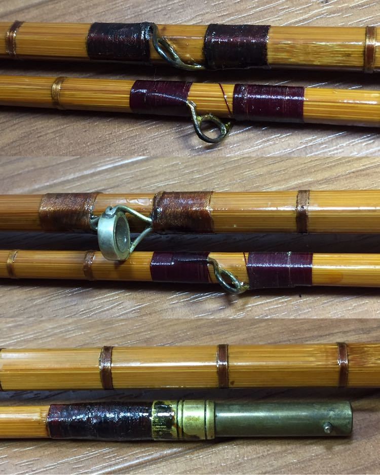 Extremely rare HARDY Palakona Regd The Wye Rod, bamboo 325.5cm 2pieces used