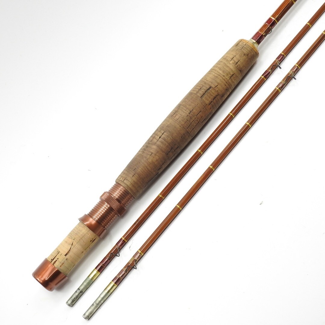 Fred Debell Impregnated “Presentation” Bamboo Fly Rod. 7′ 6”. W/ Tube & Sock.