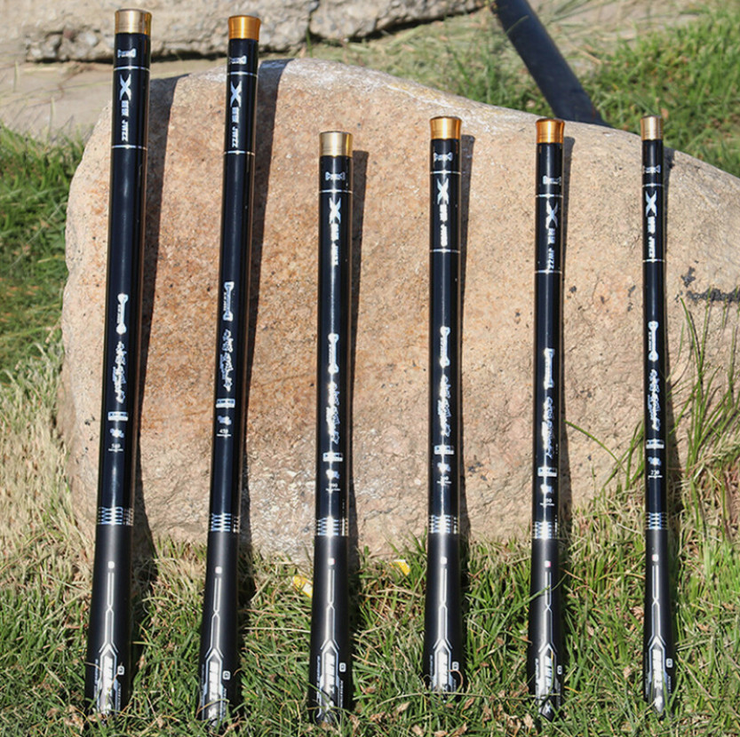 1.5M-5.4M Mini Power Telescopic Fishing Rod Carbon Fiber Carp Fishing Pole