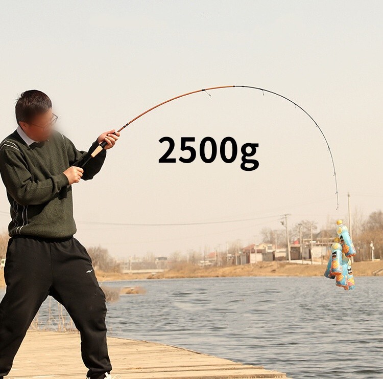 Trout Fishing Rod Carbon Fiber Spinning/casting Rod Fishing Pole 2 Sections Fast