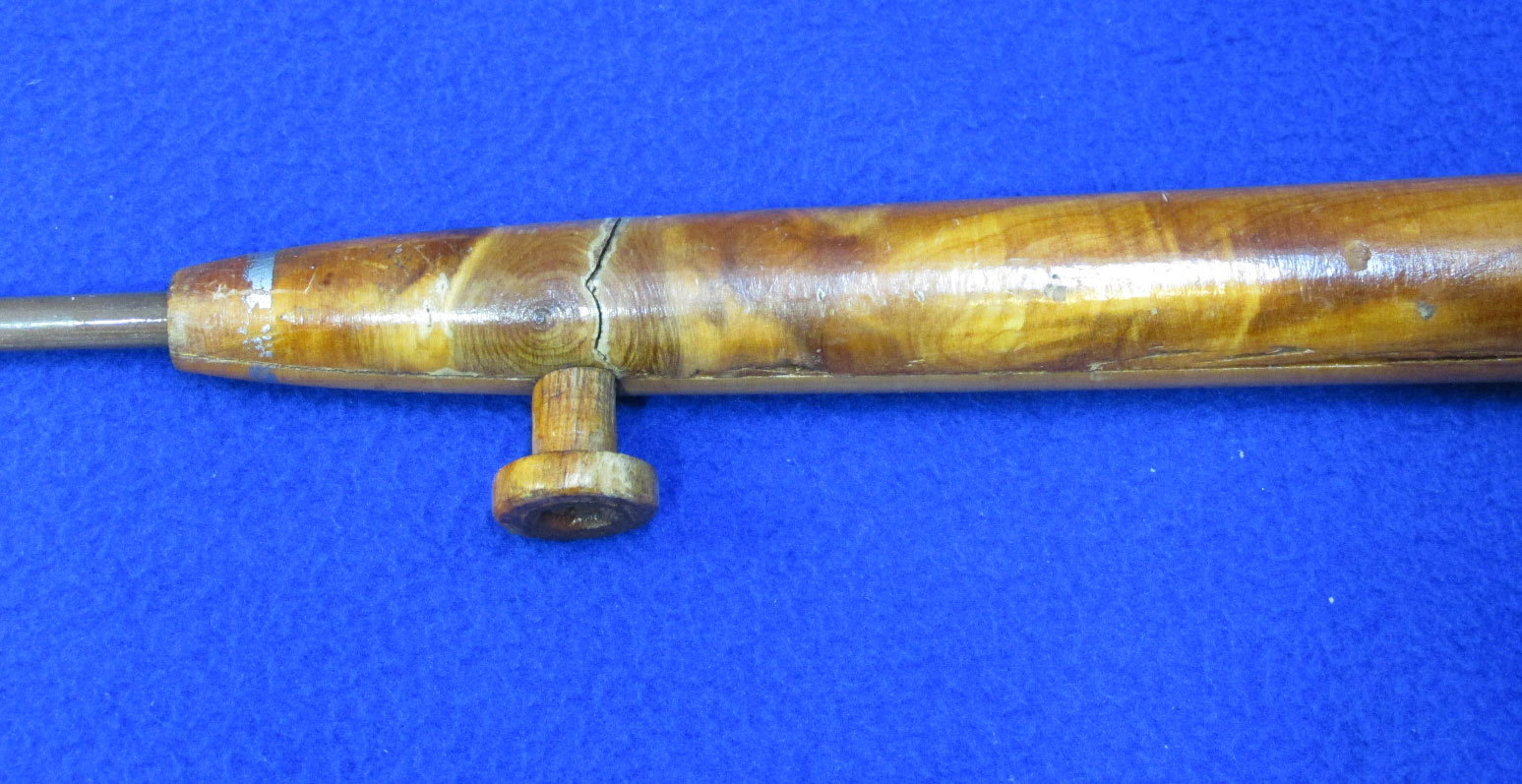 Ice Fishing Rod Fiberglass Handmade Turned Wooden Handle Knobs For Line