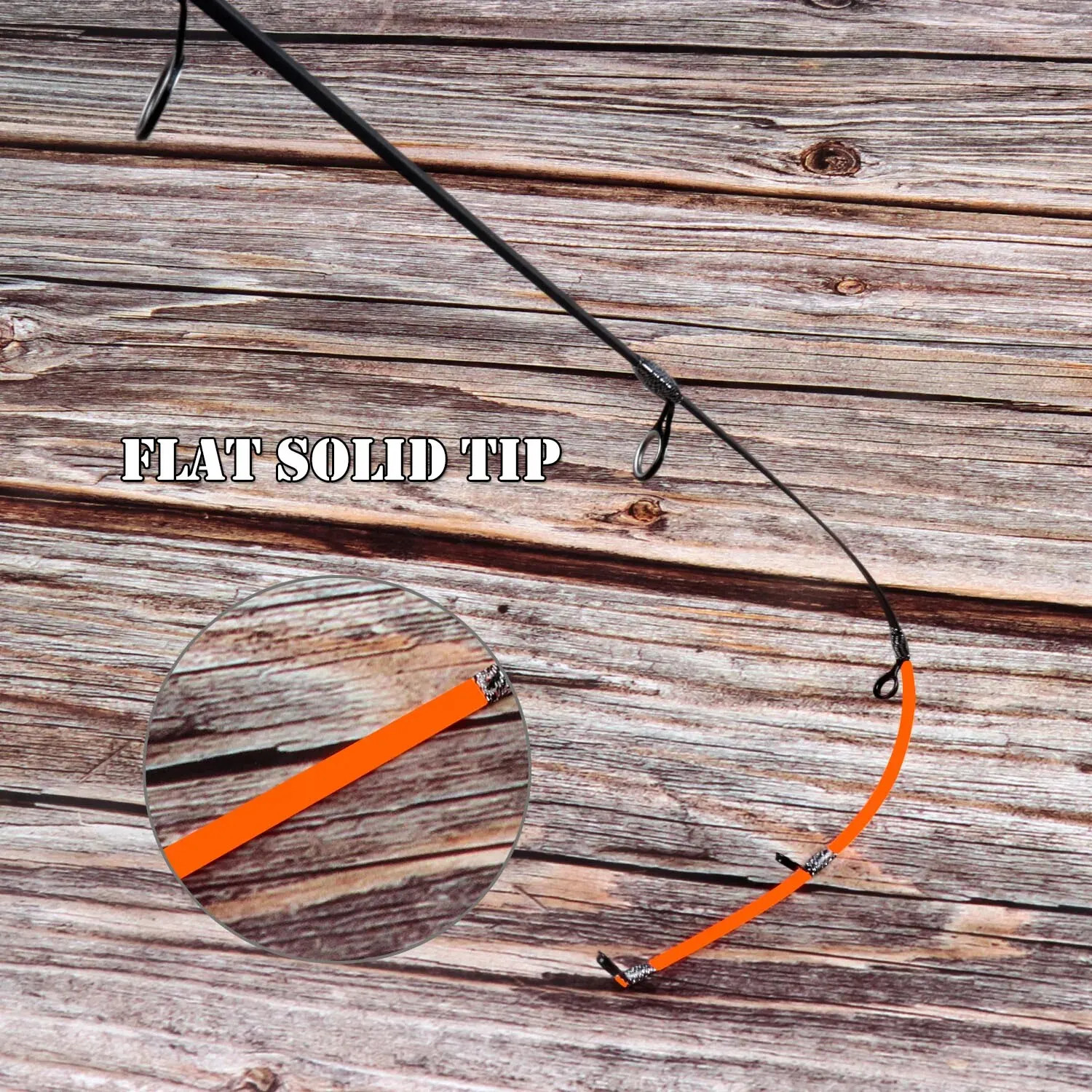 Fishing Rod 50cm Fishing With Flat Tip Quality Glass Fiber Tip With Cork Handle