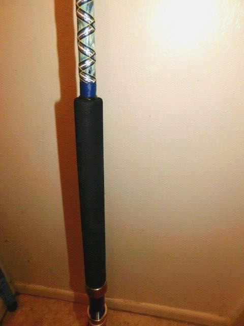 CUSTOM CONVENTIONAL ROD 7′ YELLOWFIN TUNA MARBLE 20-40 LB TURBO’S NEW