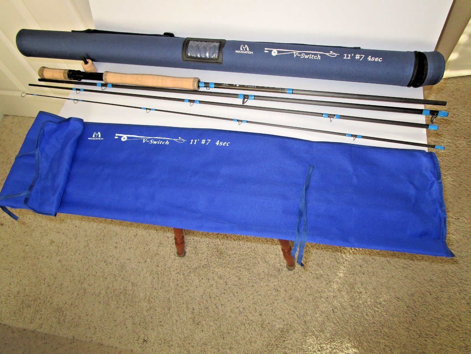 MAXCATCH V-SWITCH 11′ #7 4 SECTION FLY ROD