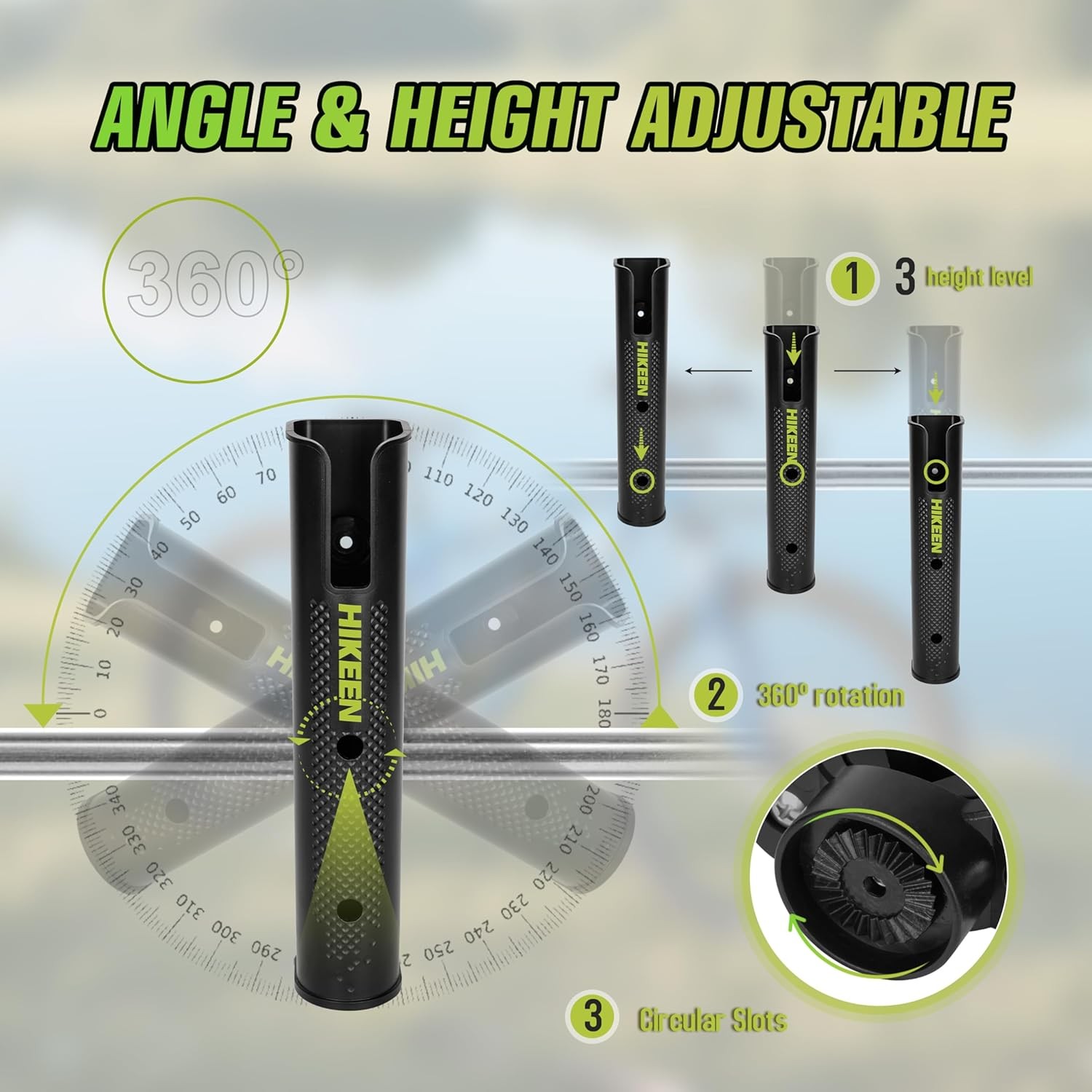 Fishing Rod Holder for Bike,Secures Fishing Pole to Bicycle,Rod Rack for Bicycle