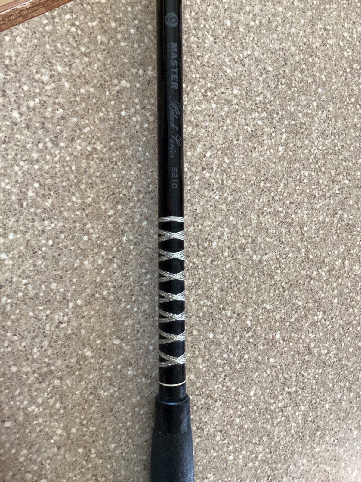 Vintage MASTER Black Series Fiberglass MODEL 5210 Spinning Rod 2 pcs. & 9 foot