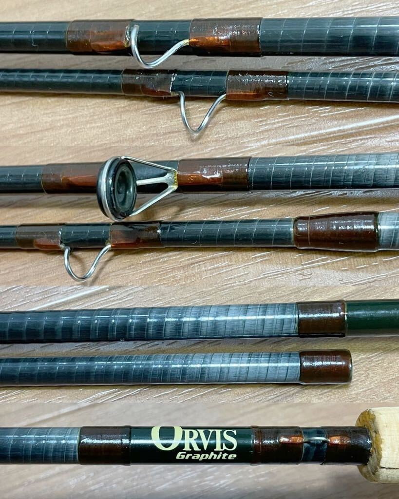 ORVIS Graphite RIVERMASTER 9.5ft 3-5/8oz 8 Fly Fishing Rod Red Label Early Old M