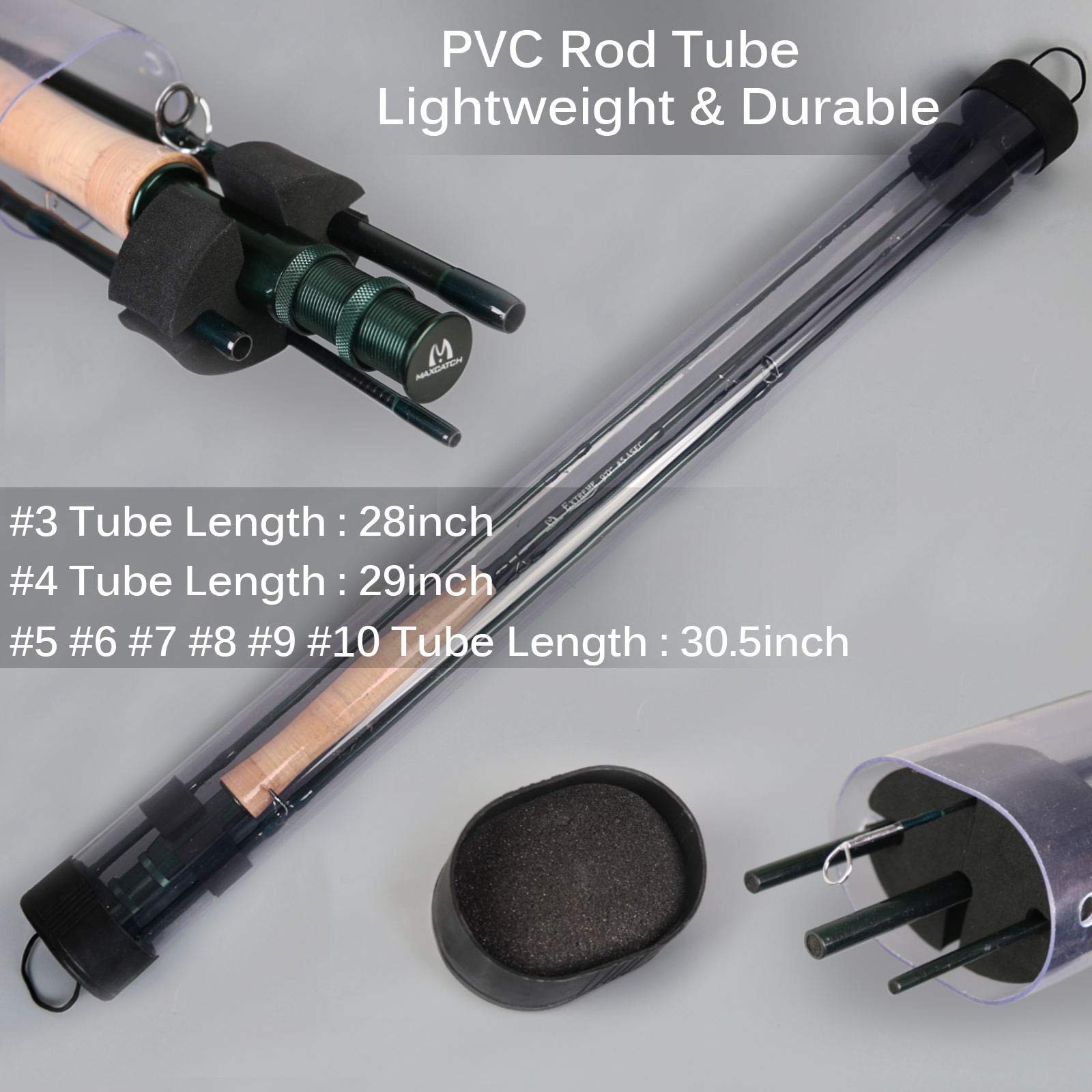 Maxcatch Extreme Graphite Fly Fishing Rod 4-Piece 9 Feet with IM7 Carbon Blan…