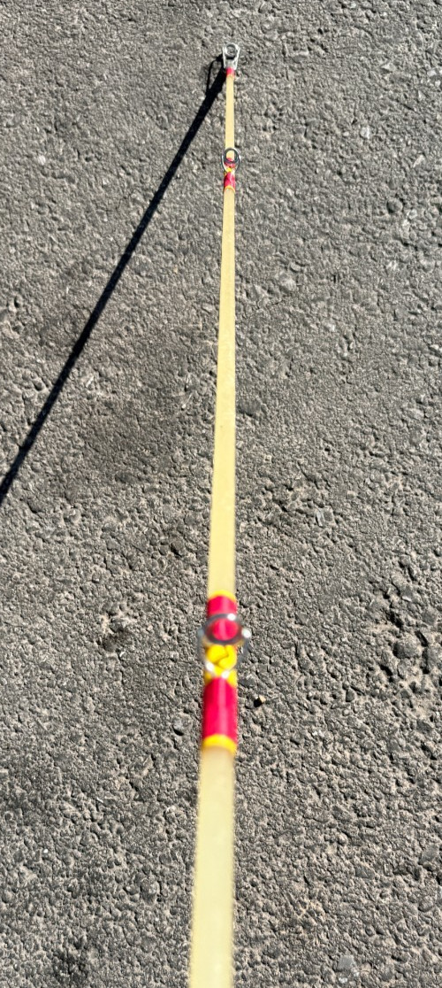 Vintage Gold Coast Model B-1500 Fishing Rod 6’ Heavy Duty 2 Pc.