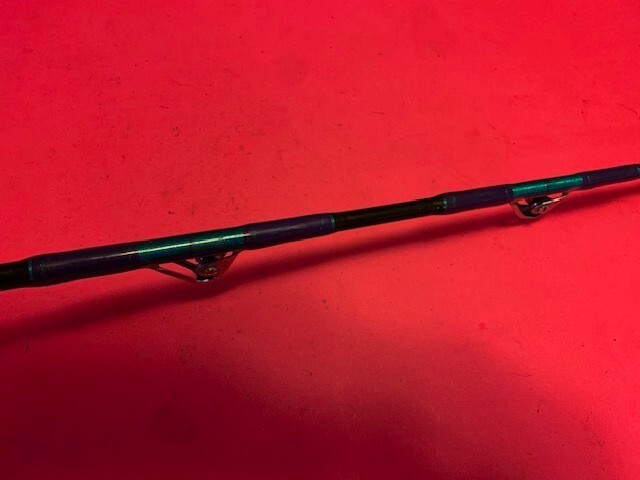 CUSTOM CALSTAR BOOMER JR. 5 FOOT 8 INCH 50 TO 100# RATED RAIL ROD FISHING ROD