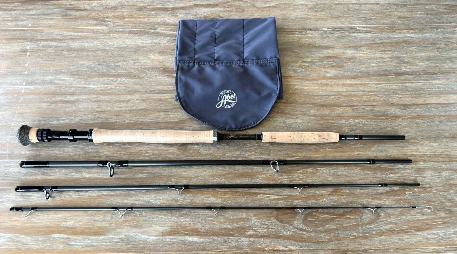 ABEL Fly Fishing Rod 8′ 9″ 4-Piece 14-Weight