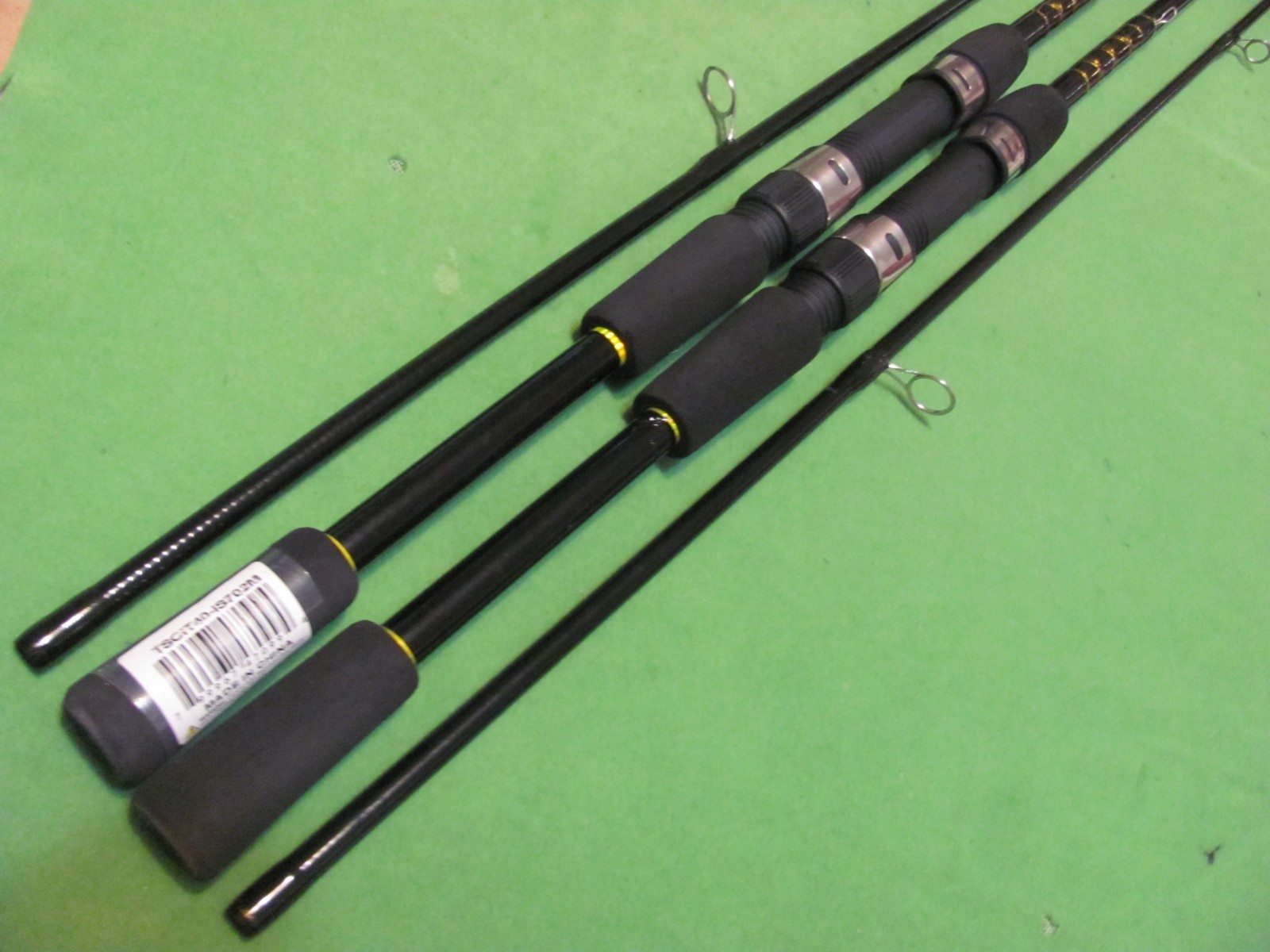 Lot of 2 Tsunami Citadel 7′ 0″ Medium Action 2-Piece Spinning Rods.