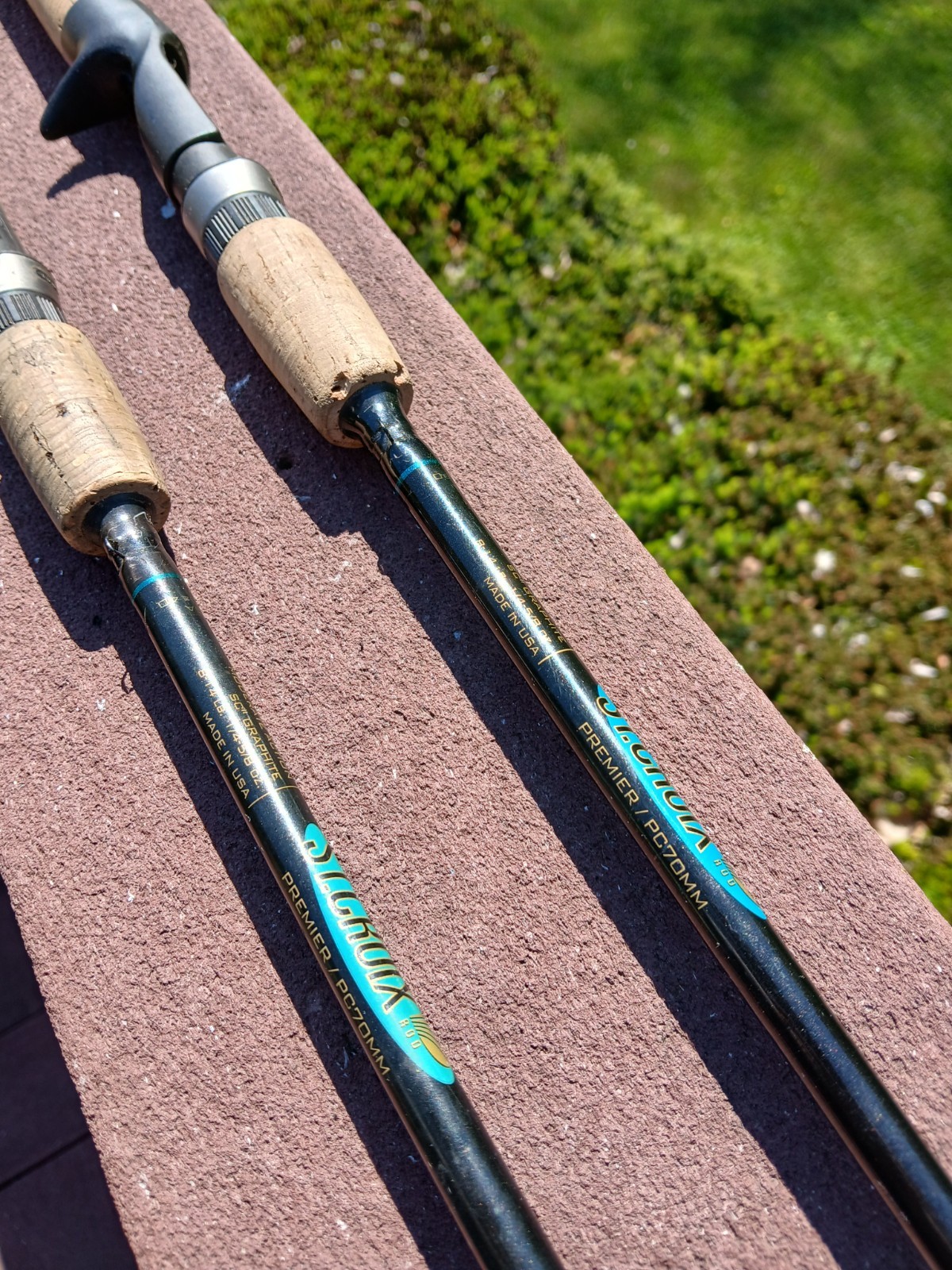2 ST, Croix Premier Baitcasting Rods, PC70MM 7′ 1- piece. Med Power, 8-14 lb