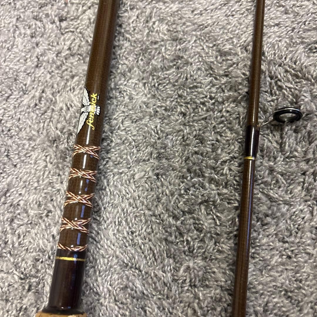 Fenwick Old Glass Spin Rod 8ft Used No Guide Damage Fishing Equipment