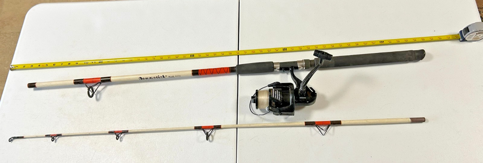 Vintage Drumstick Plus 9209 Eagle Heavy duty Fishing Rod & Eagle Claw 4280 Reel