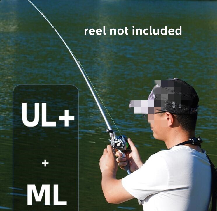 Fishing Rod 6ft/1.8M Casting Spinning Rod Carbon Fiber Rod 2 Section Lure Pole