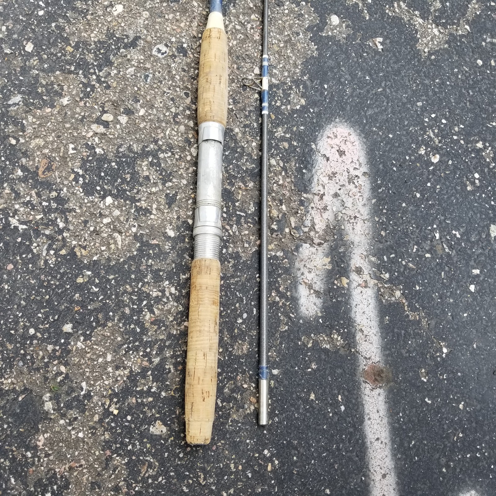 Vtg Custom Spinning Fishing Rod 2-Piece 6′ 6″