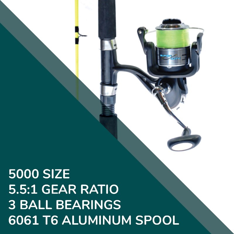 Ardent Super Duty Combo, 7’6″ MH Rod, 5000 Spinning