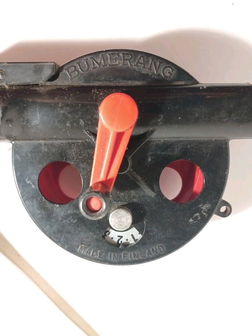 Vintage Normark Teho 2 Bumerang Thrumming Ice Fishing Rod Made In Finland