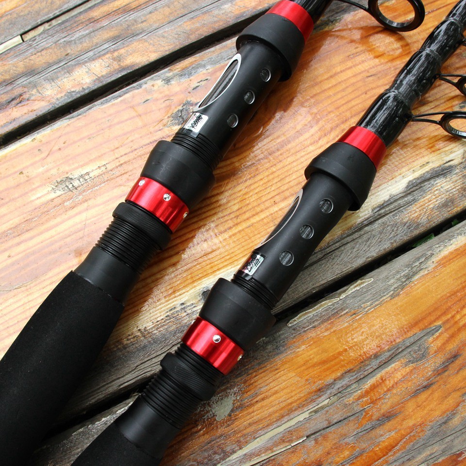 Rock Fishing Rod Carbon Fiber Spinning Telescopic Fishing Rod 1.8M 2.1M 2.4M 3M