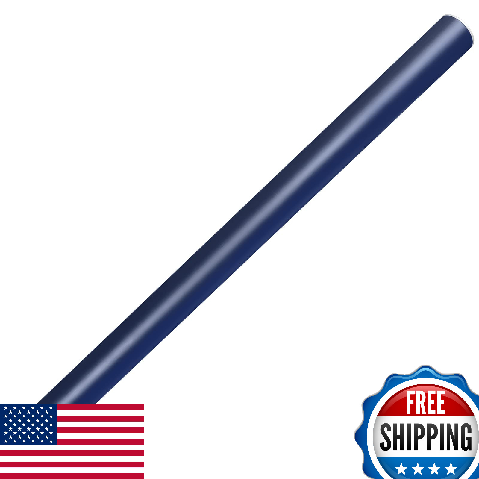 Aventik Carbon Fly Fishing Rod Tube Case Aluminum Cap 9ft 4pcs Blue