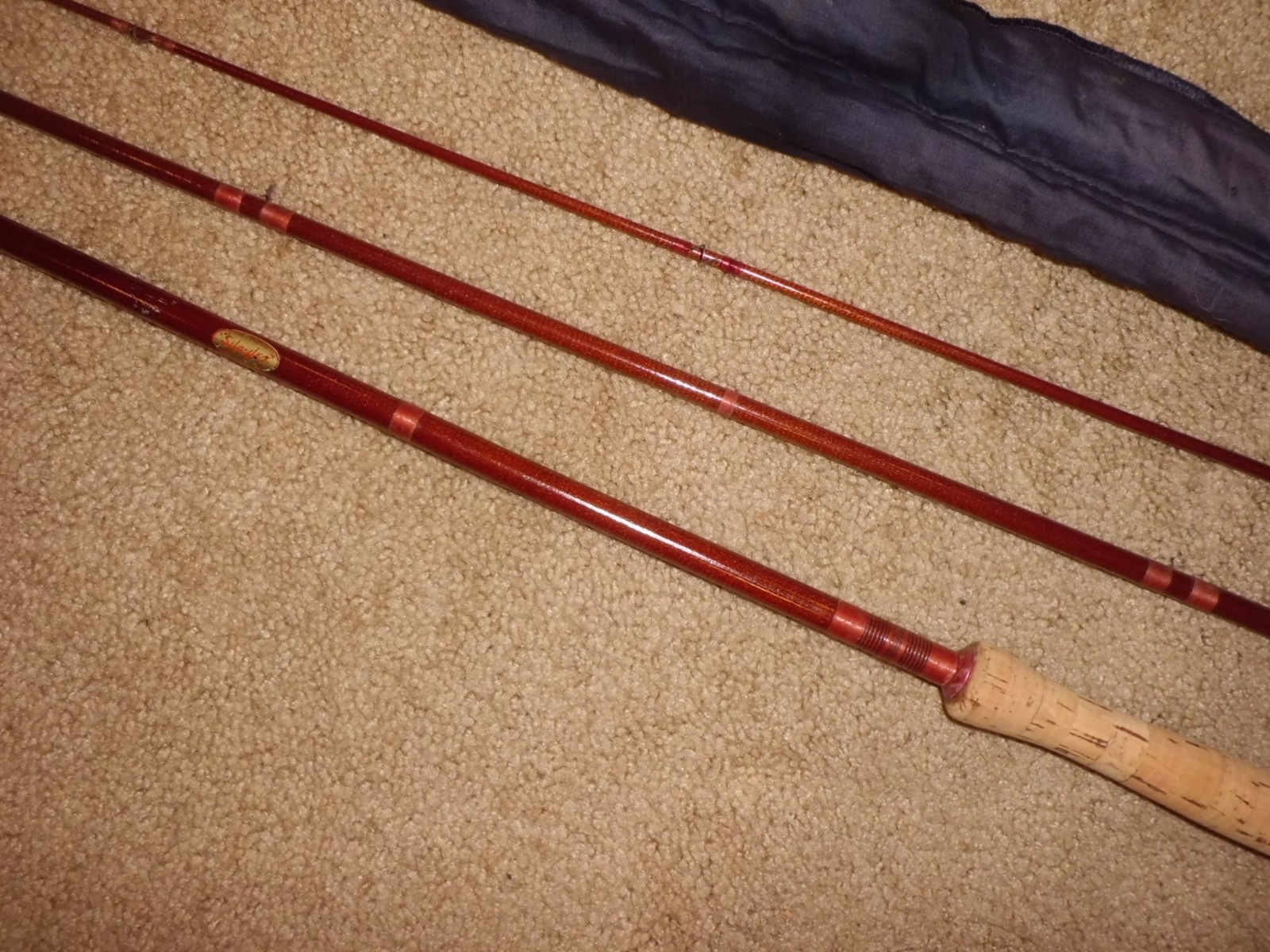 Vintage SILAFLEX 3 pc Fly 9′ Rod made in USA