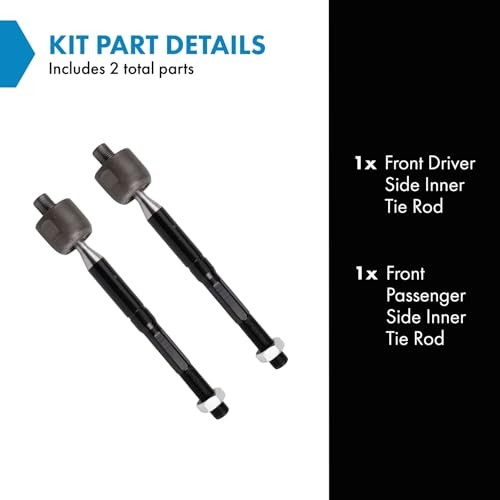 Front Inner Tie Rod Set 2 Piece Compatible with 2015-2019 Hyundai PSA60563