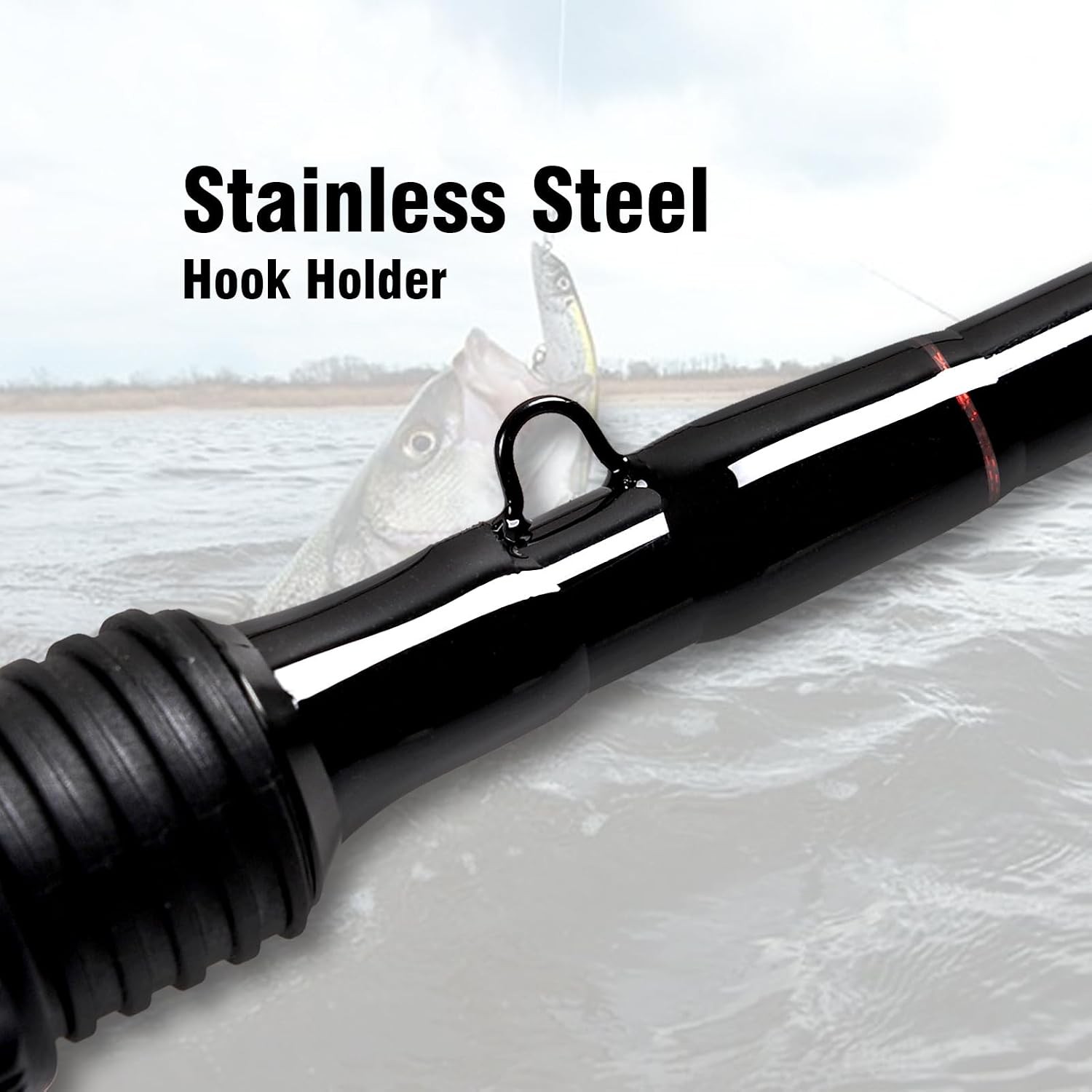 4 Pieces Travel Spinning Rod Medium Carbon Spinning Fishing Rod Portable