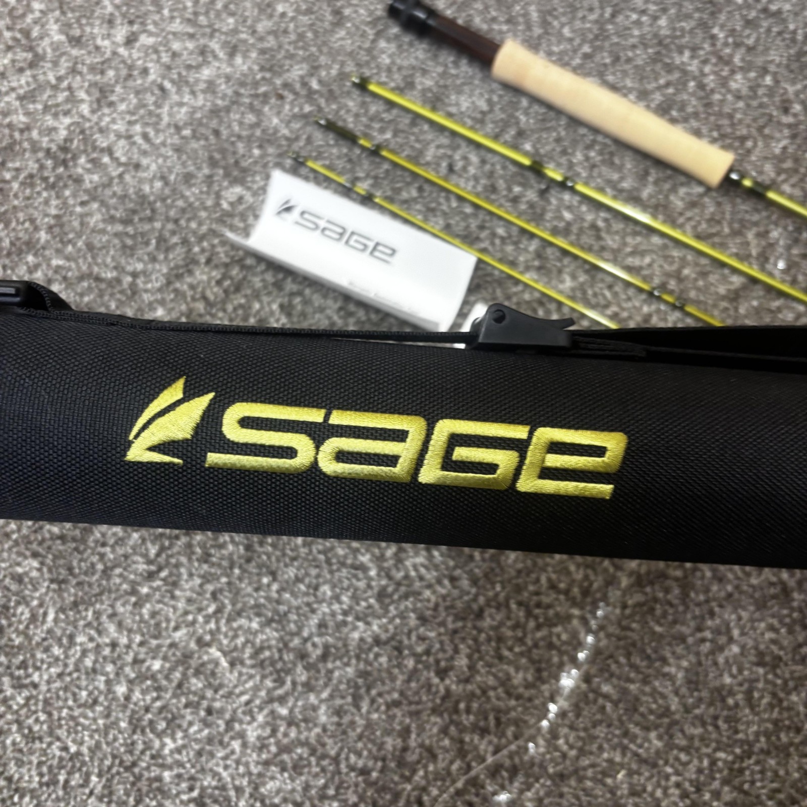 Sage PULSE 586-4 Fly Rod 8’6 5wt 4 Piece Green Graphite IIIe Fast Action Rod