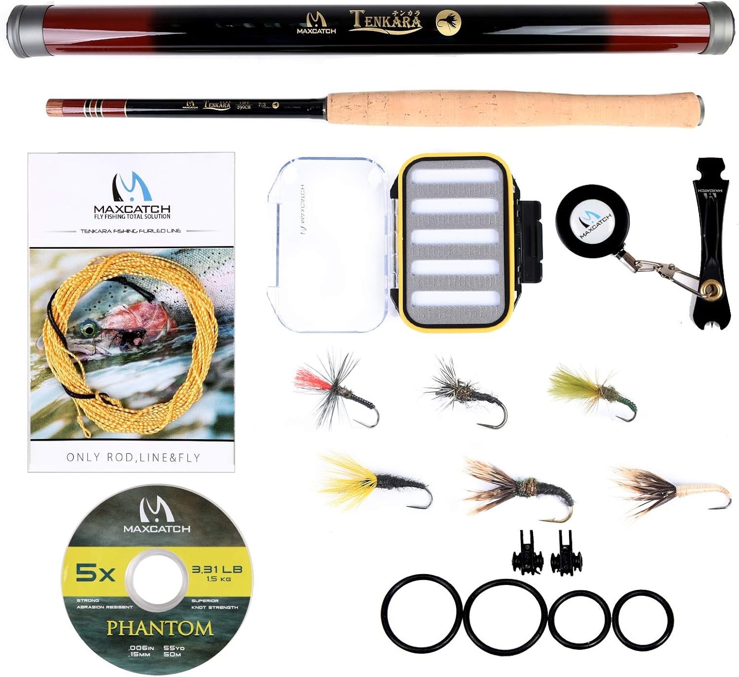 Maxcatch 13ft Tenkara Fishing Rod with Accessories – Ideal for Trout Angles