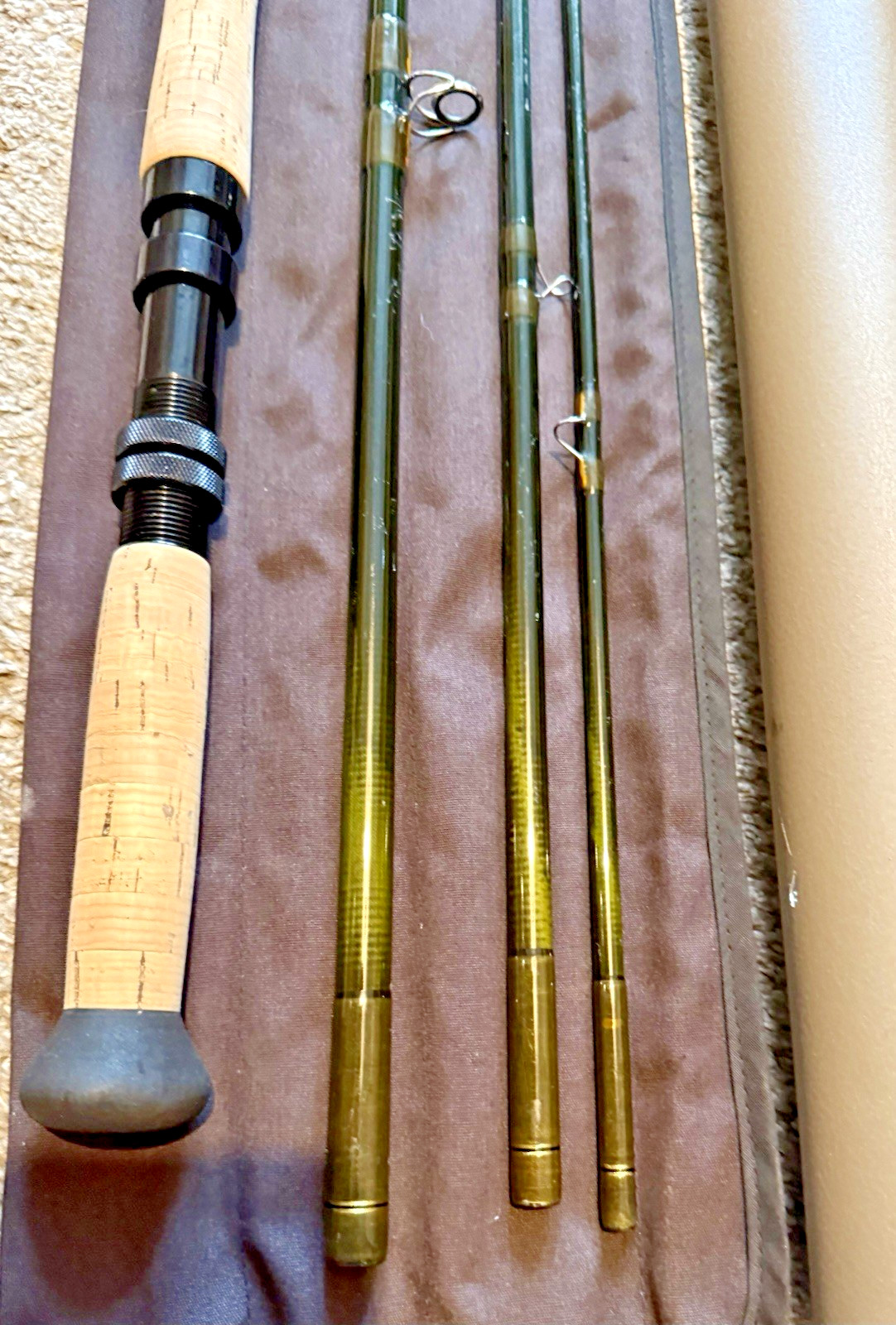 SAGE Graphie IV 16 Foot 1 Inch DH 4 Piece #10 Spey Salmon Fly Rod Bag & Tube
