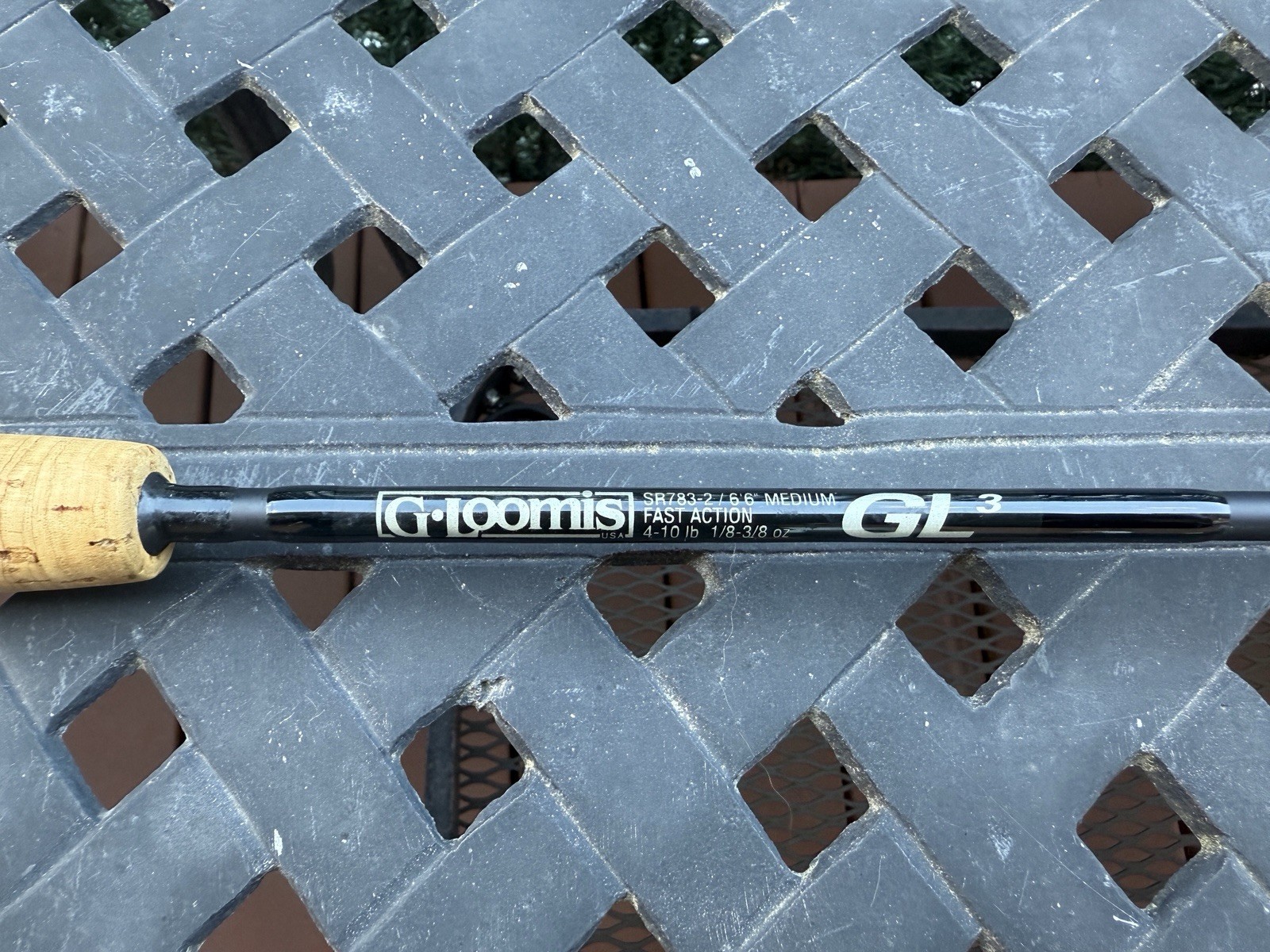 G. Loomis GL3 SR 783-2, 6’6″, Medium, Fast, 4-10lb, 1/8-3/8oz, Spinning Rod, 2pc
