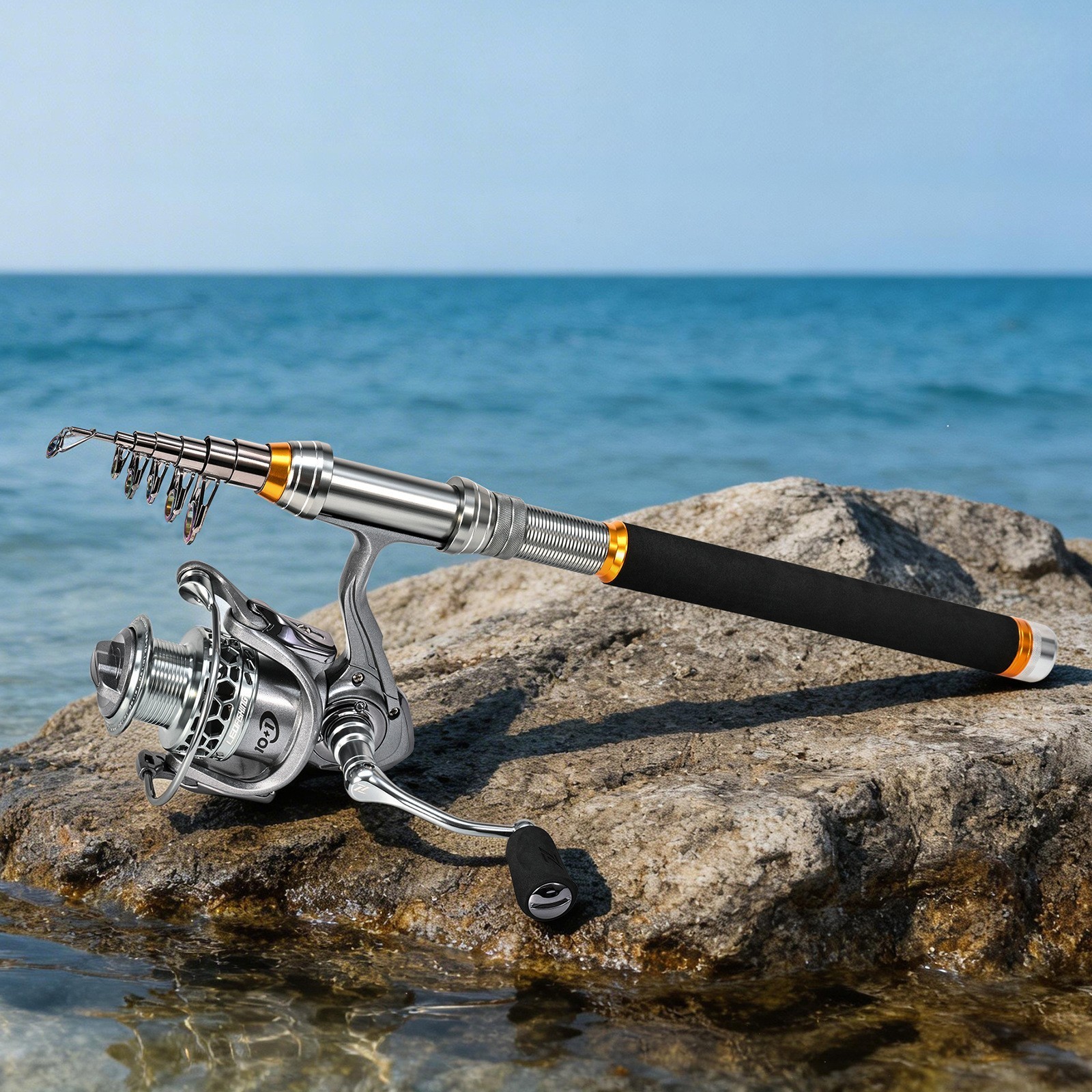 Carbon Telescopic Sea Rod 1.8/2.1/2.4/2.7m for Surf Shore Rock and Boat Fishing