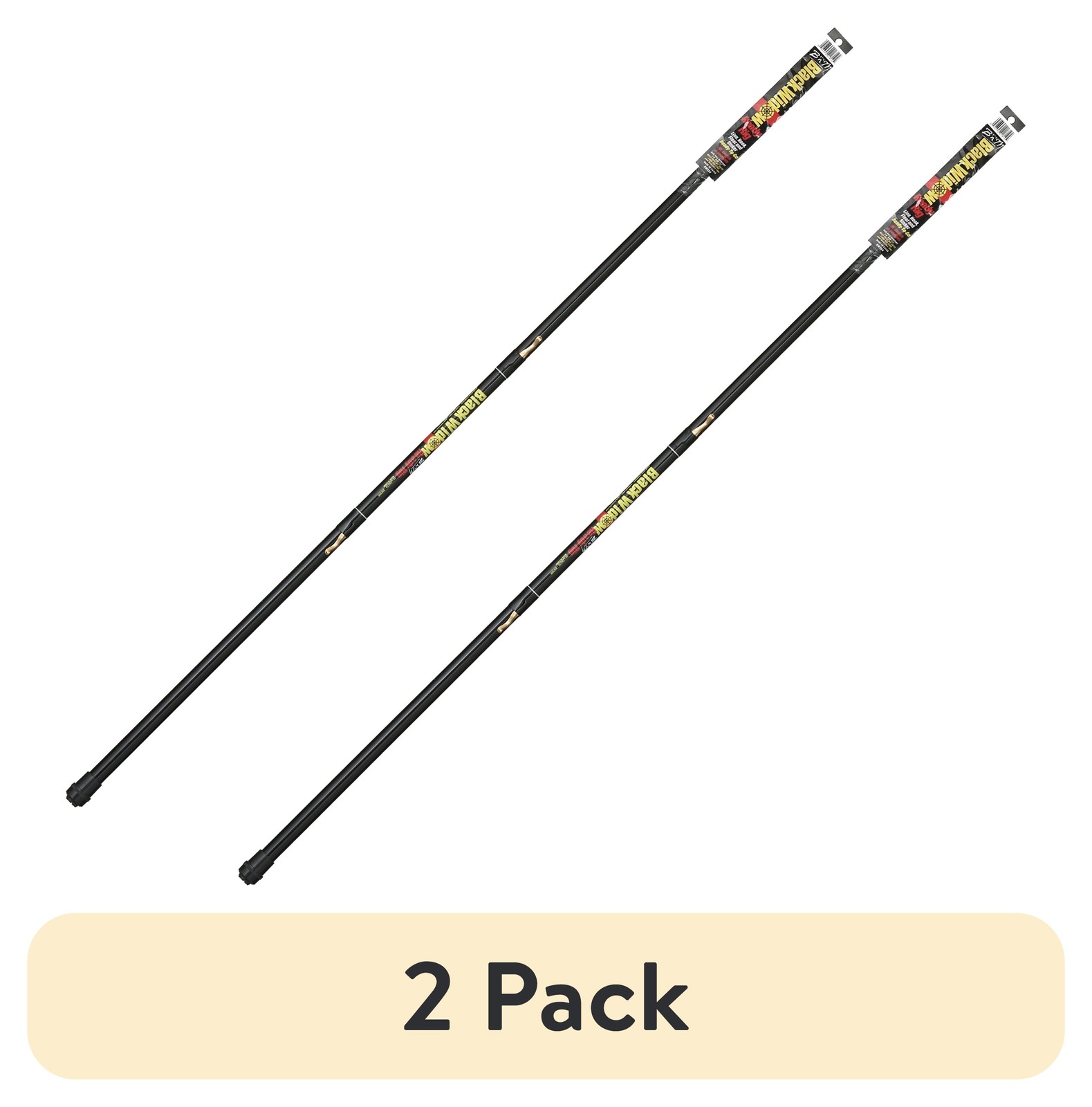 2 pack Pole Black Widow Ready Rig 13ft Telescopic Panfish Pole
