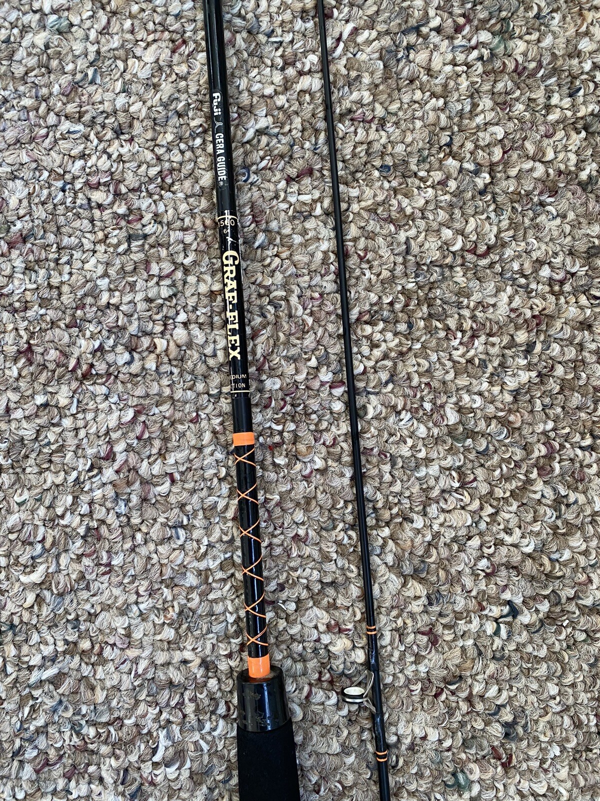 FSG 1506 Graf-flex Medium Action 6’ Rod 2 piece Fishing Rod Fuji Cera Guides
