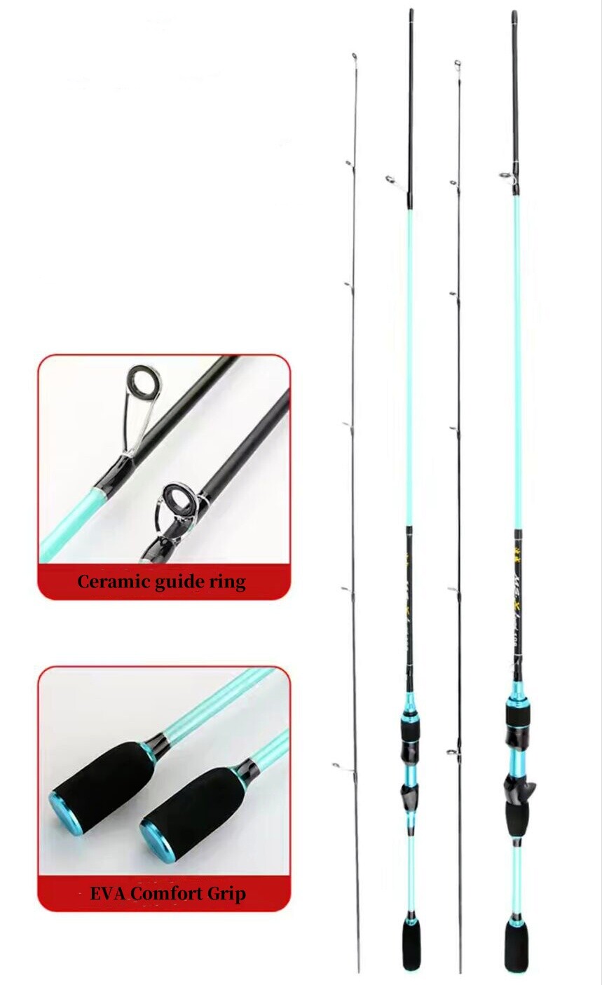 1.68M/1.8M Carbon Fiber Fishing Rod Spinning Casting Rods Lure Pole Lure WT 2-8g
