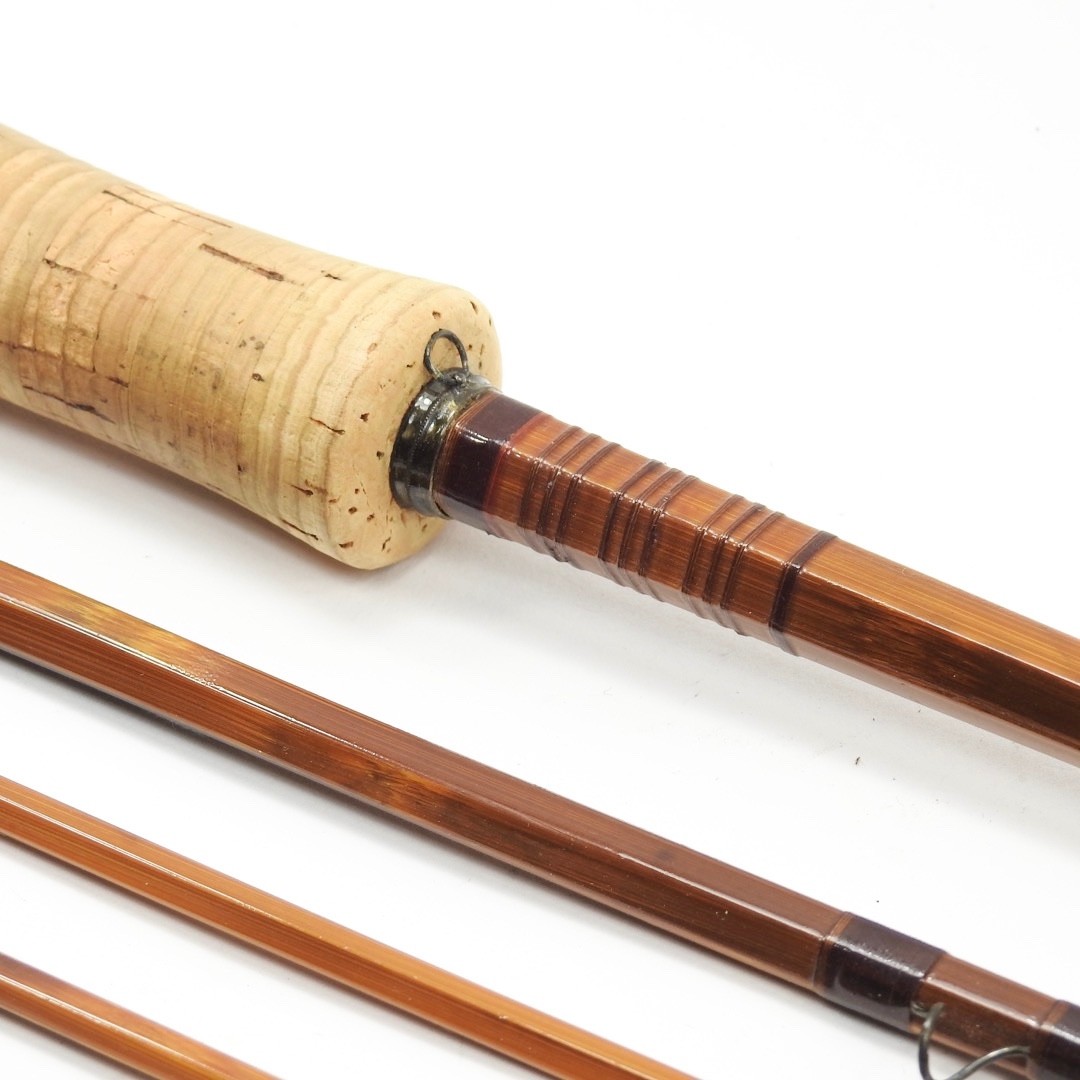 F.E. Thomas Special “Streamer Browntone” Bamboo Fly Rod. 9’. 3/2. W/ Tube & Sock