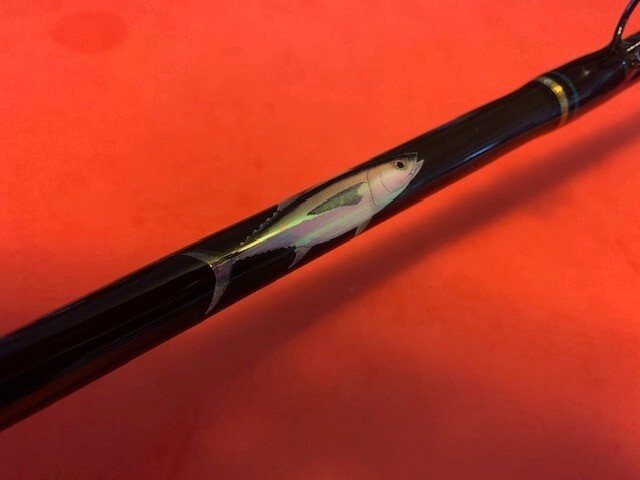 SEEKER BLACK STEEL GRAPHITE G 660H-6′ C 6 FOOT 30 TO 80 POUND RATED FISHING ROD