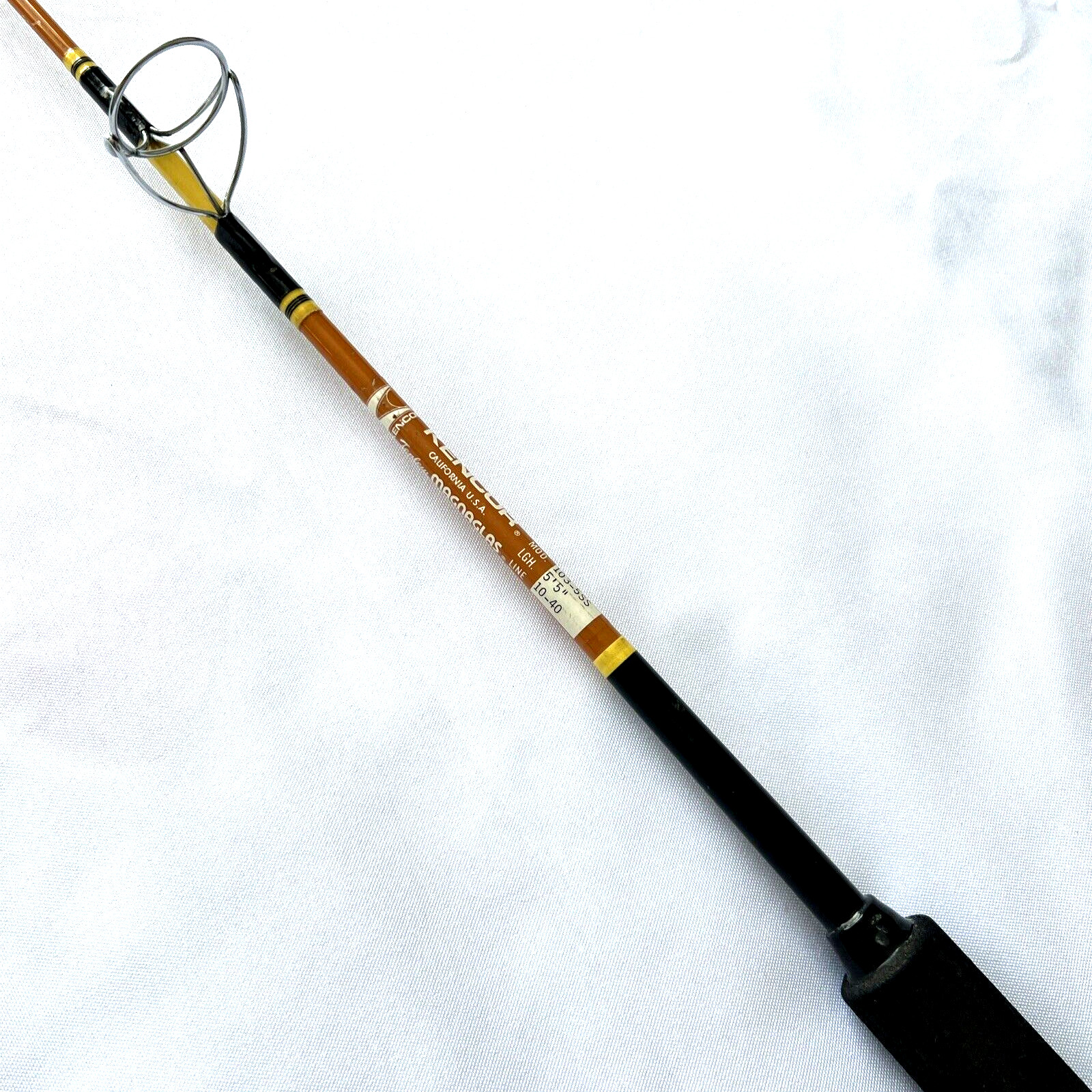 Kencor 103-5SS 5’5” 10-40Lb Tenlew Magnaglas Spinning Fishing Rod Made In USA