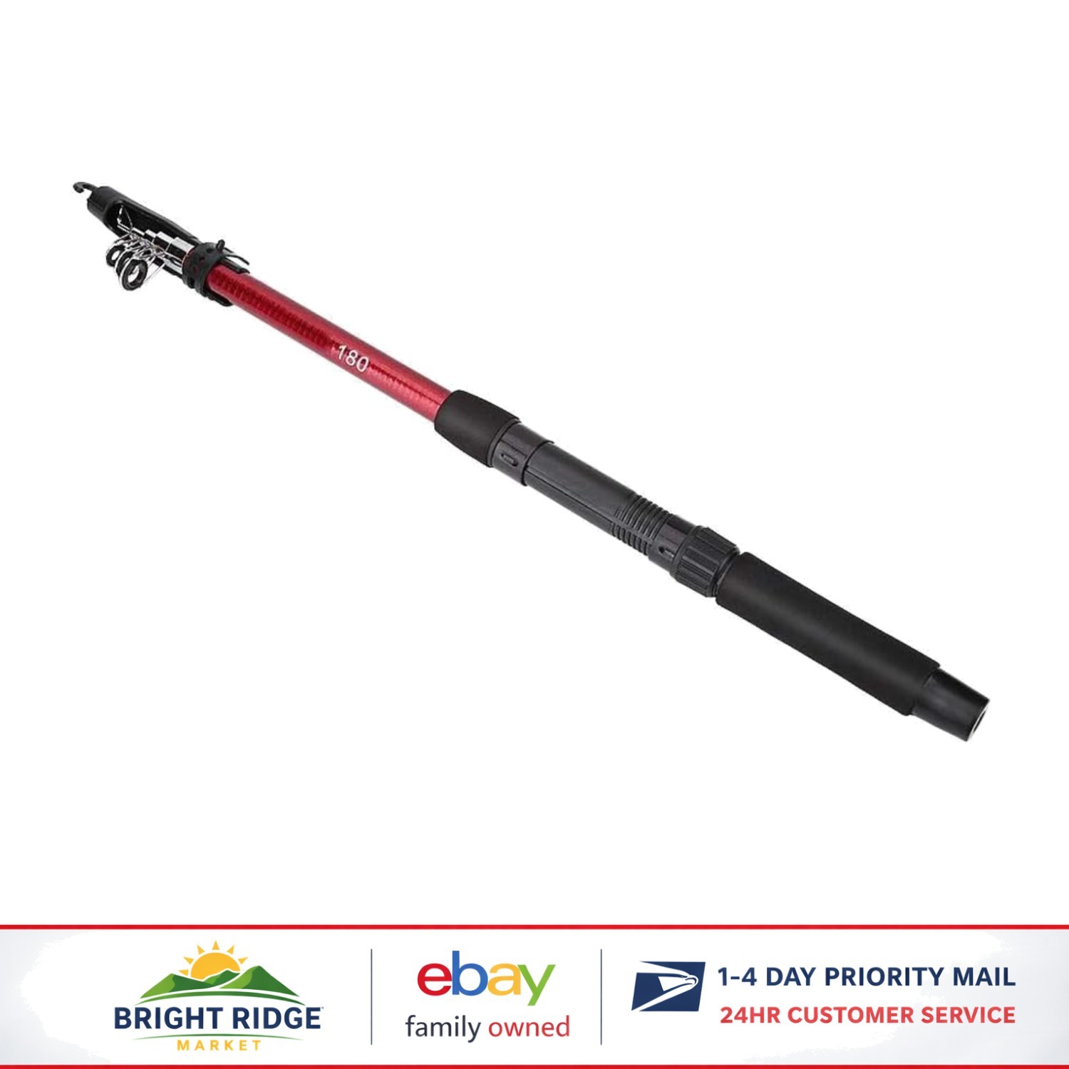 High Strength Telescopic Fishing Rod with Ceramic Guide Rings for Smooth Casting