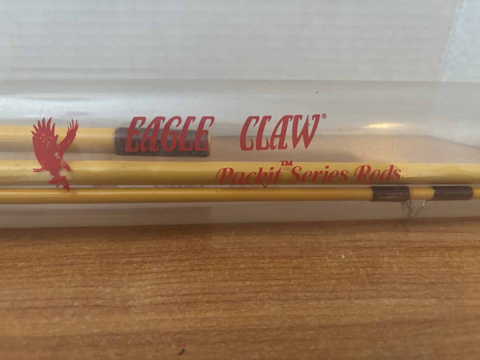 Eagle Claw Pack-It PK601 Spin/Fly Travel Rod 3 Pieces 1 Missing w/case R2s1