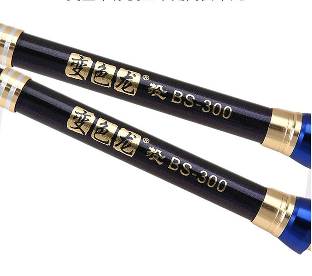 Portable Spinning Fishing Rods Carbon Fiber Travel Sea Pole Rock 2.1M-3.6M Rods