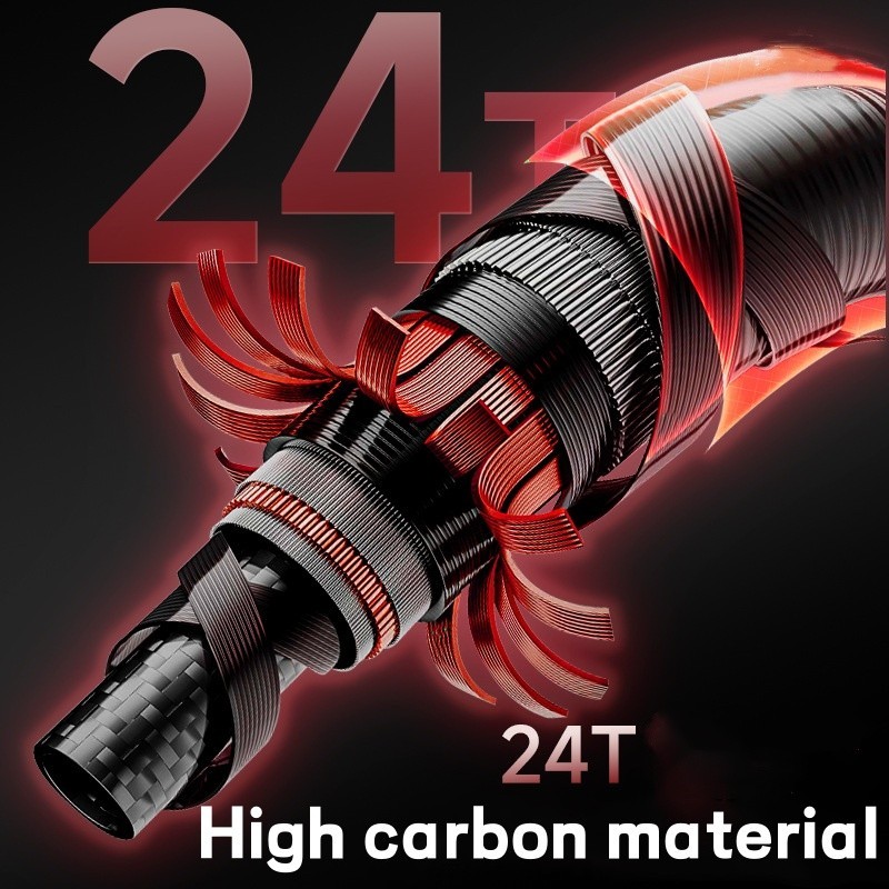 Fishing Rod Carbon Fiber Spinning Casting Fast Action Rod Ultra Light Sensitivit