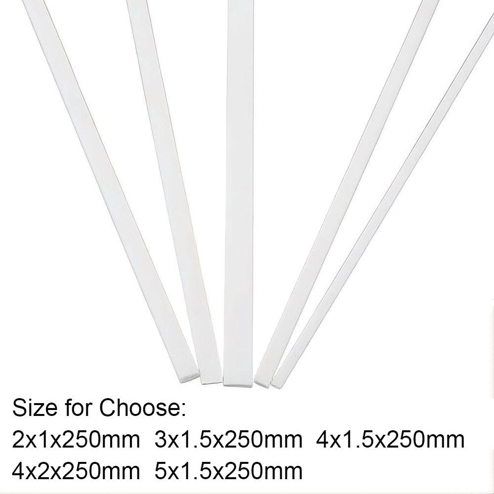 250mm ABS Flat Bar Rods Solids Plastic Sheet Strip – DIY Toys, Model Making ﻿
