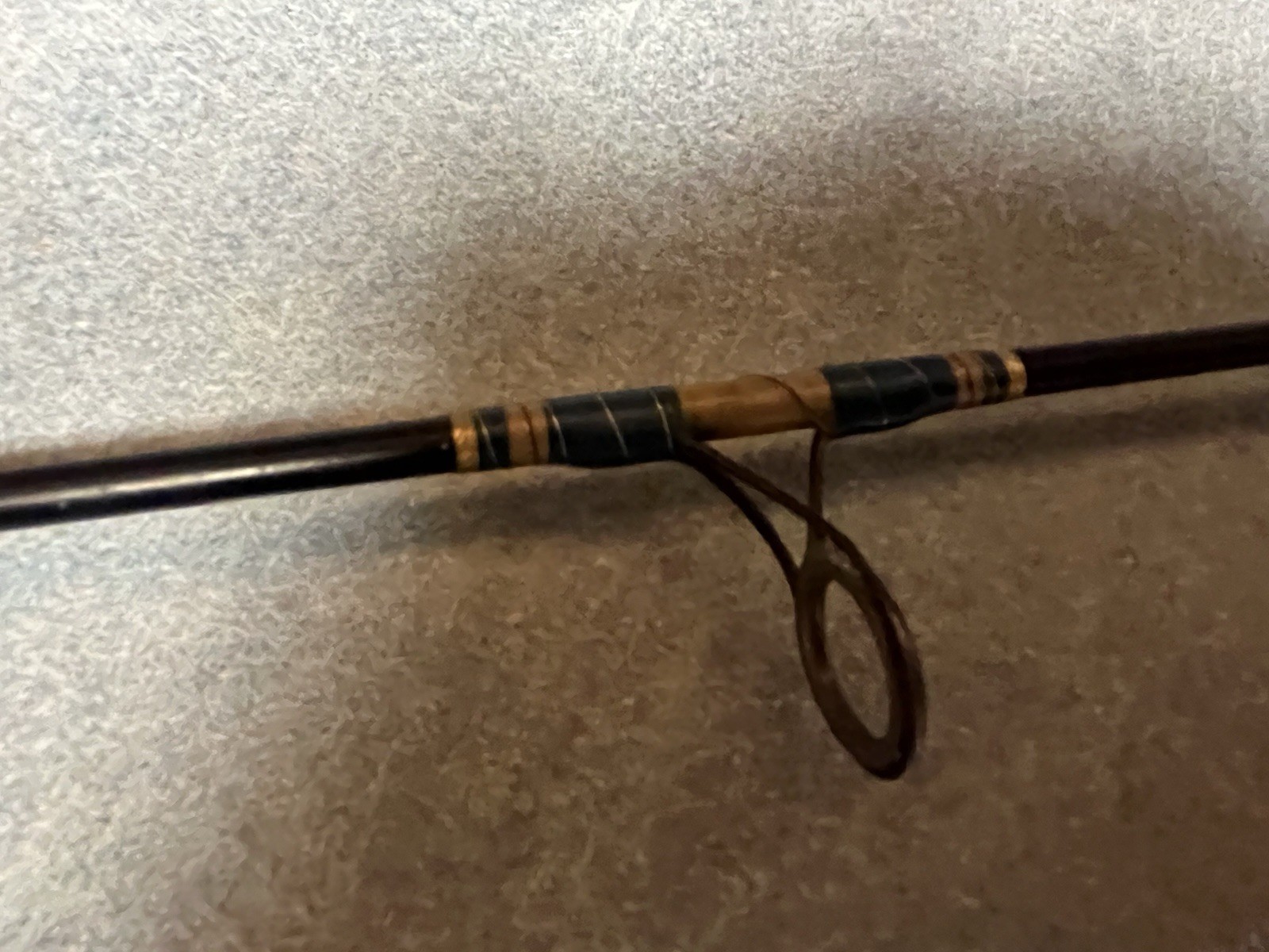 Custom Vintage spinning Medium 6’ Graphite Rod W/Wooden Handle