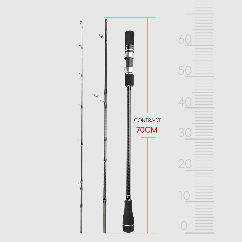 SPIRAL Jigging Rod 6′ 6’3” 100-350g MH Saltwater Spinning Rod Casting Carbon