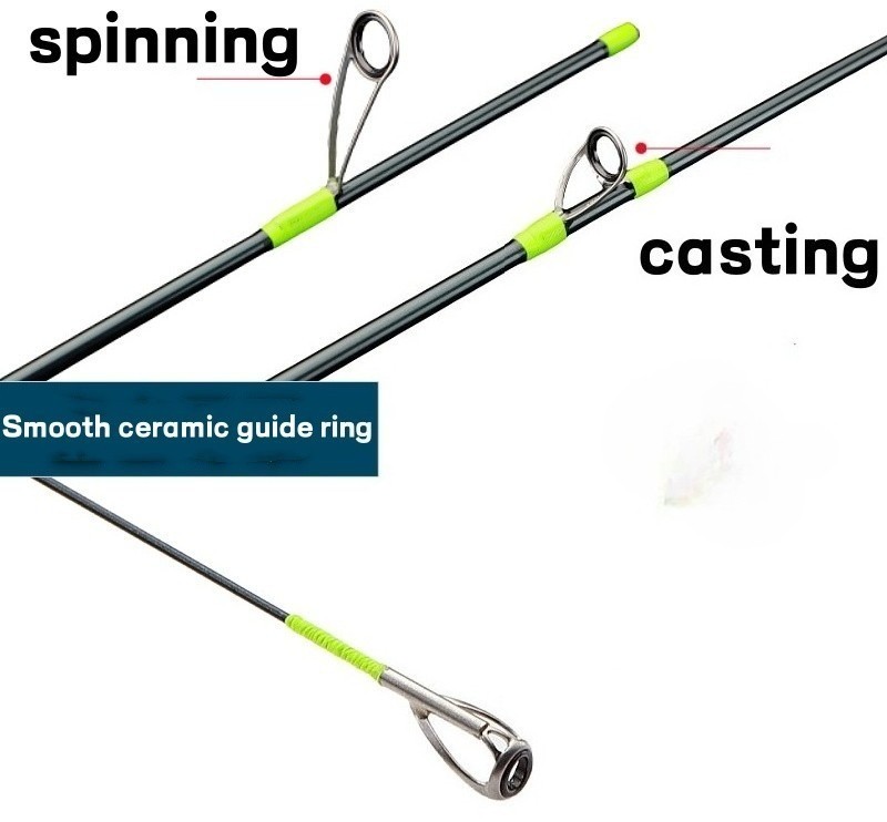 Fishing Rod Spinning Casting Rods Lure Carbon Fiber Ultra Light Fast Action Pole